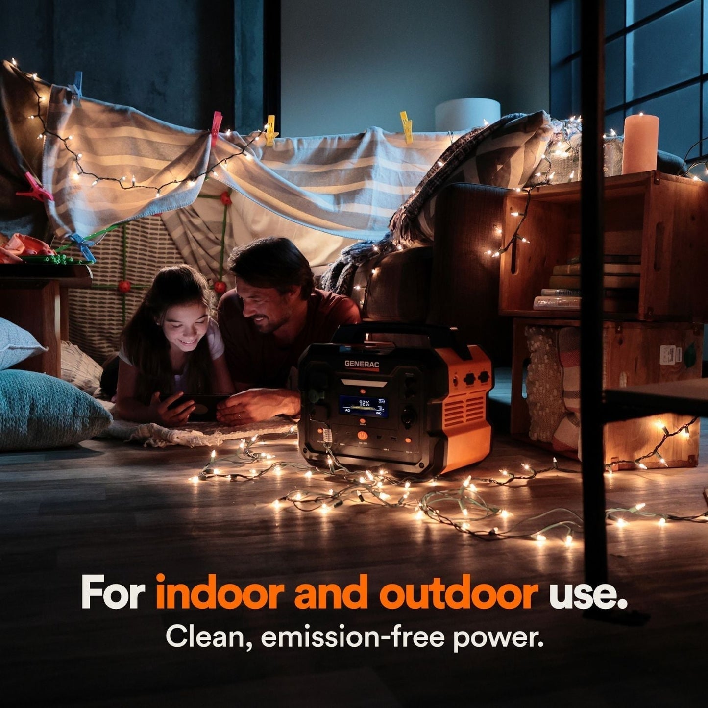 Generac GB1000 Portable Power Station | 1086Wh | 1600W | 468W Solar Input