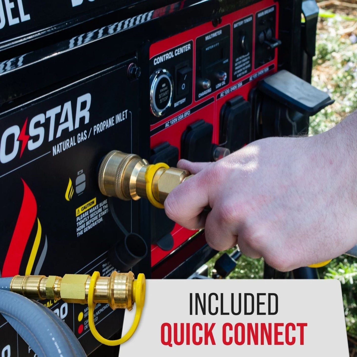 DuroStar DS13000MXT Tri-Fuel 9000W/11000W Portable Generator | Low THD