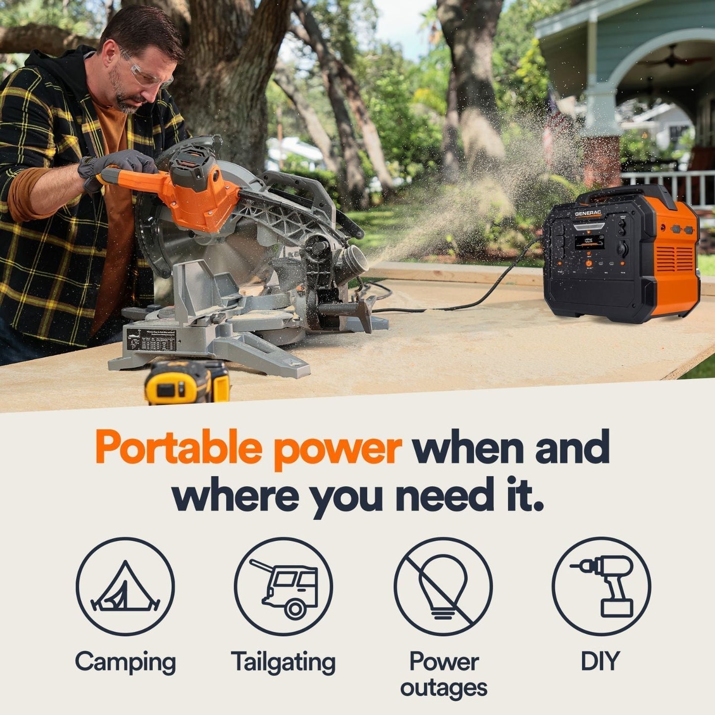 Generac GB2000 Portable Power Station | 2106Wh | 1600W | 468W Solar Input