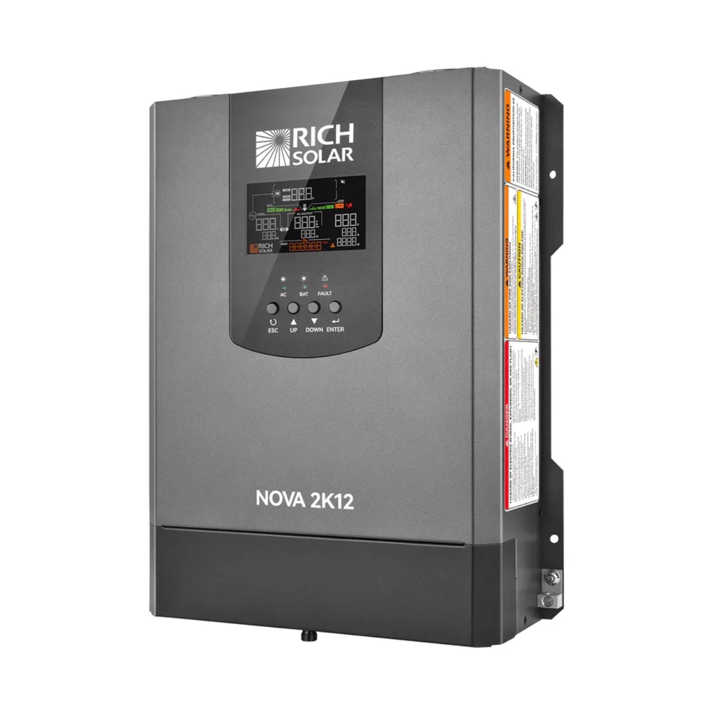 Rich Solar NOVA 2K12 2000W 12V Pure Sine Wave Inverter With Built-in Transfer Switch