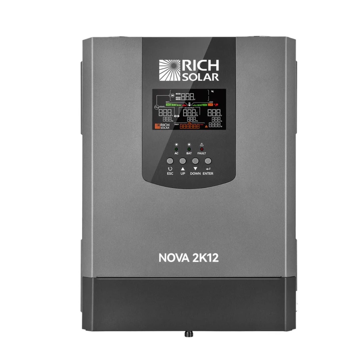Rich Solar NOVA 2K12 2000W 12V Pure Sine Wave Inverter With Built-in Transfer Switch