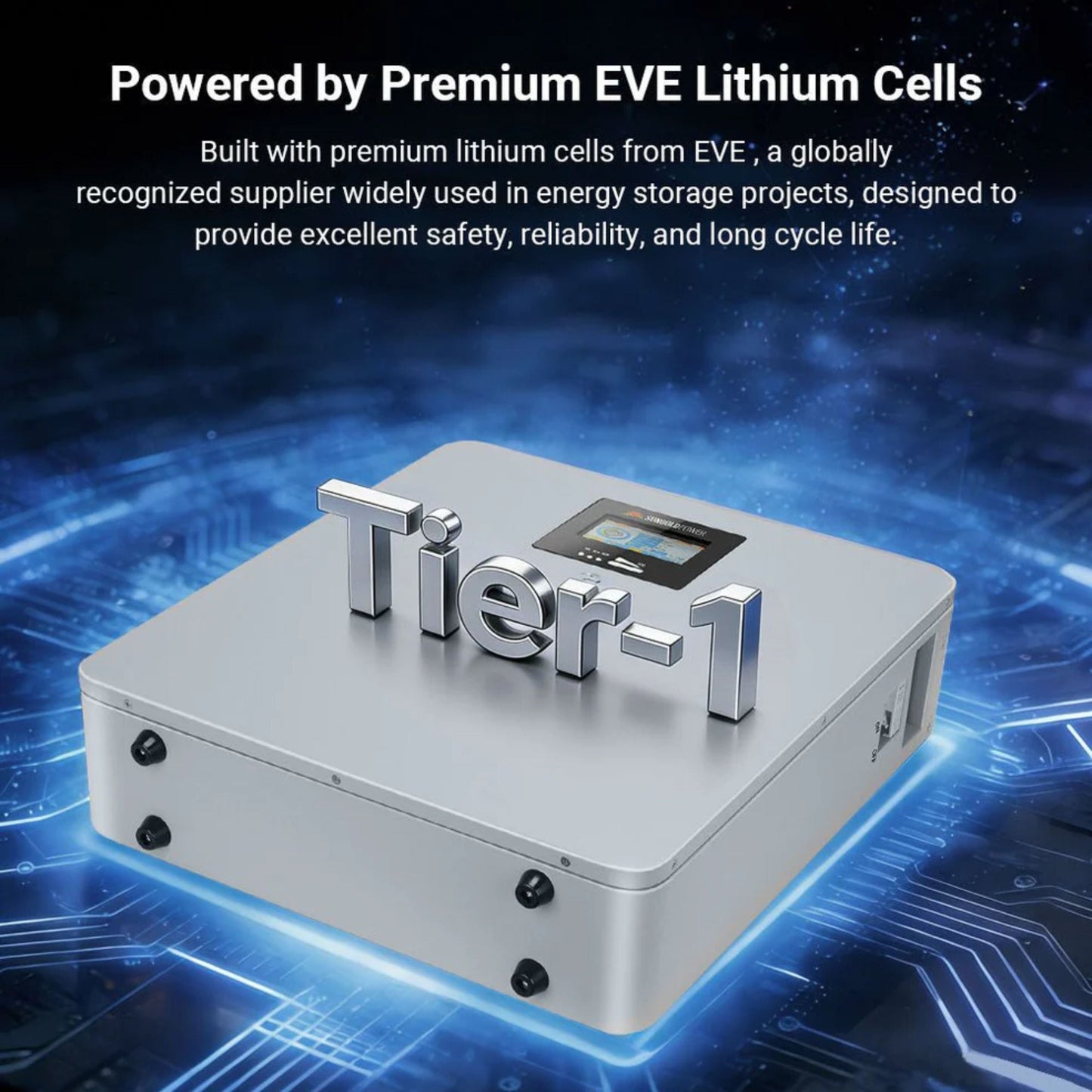SunGold CoreX 5 Elite Wall Mounted 48V 100AH Residential Energy Storage Battery Pack