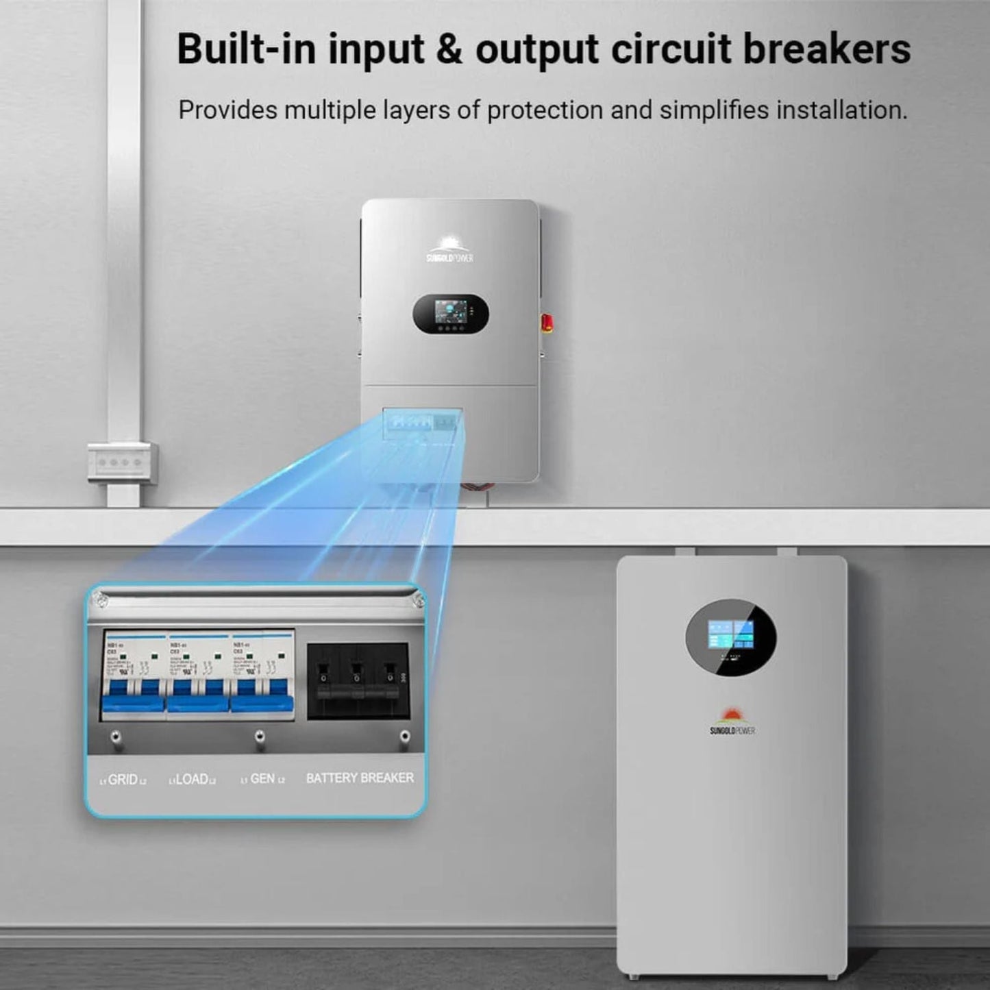 SunGold Power 12KW All in One Off Grid Solar Inverter FR12K-B