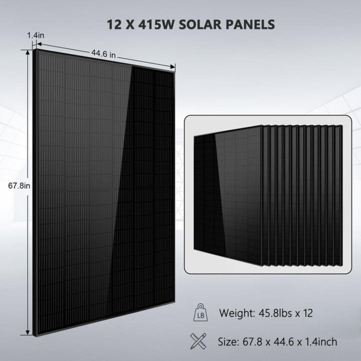 SunGold Power 8kW 48VDC Off-Grid Solar Kit | 4980W Solar