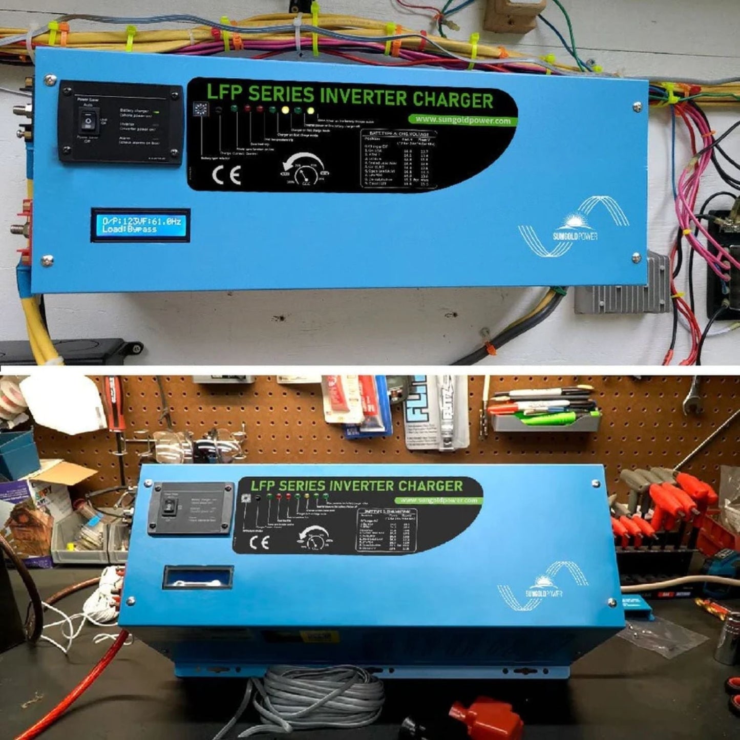SunGold Power 4000W DC 24V Pure Sine Wave Inverter With Charger - (single phase)