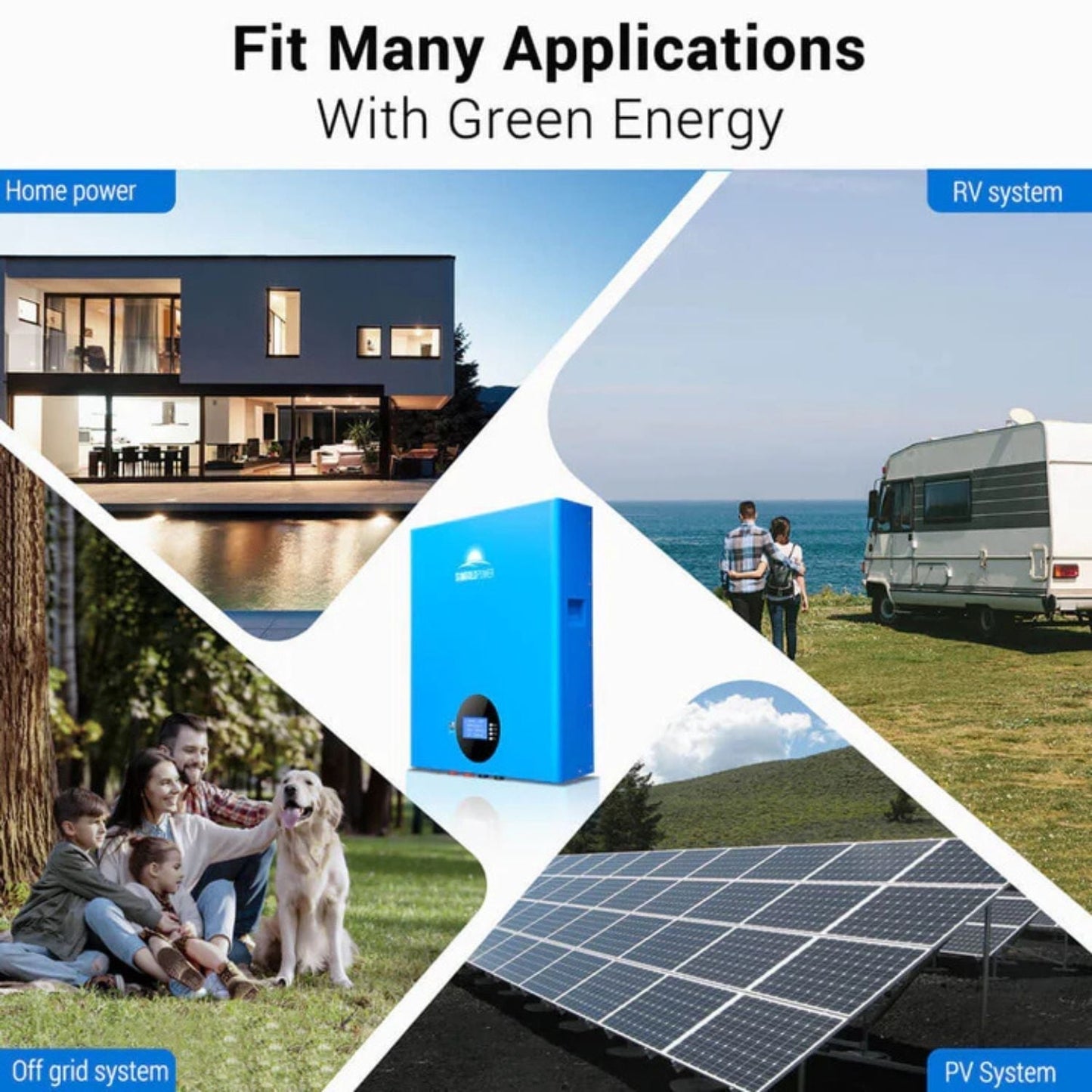 SunGold Power 5.12kWh Powerwall LiFePO4 Lithium Battery