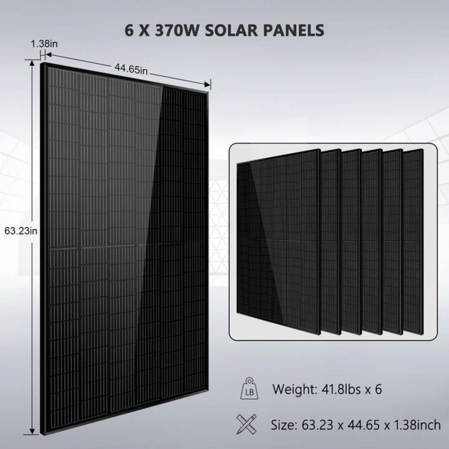 SunGold Power 5kW 48VDC Off-Grid Solar Kit | 2220W Solar