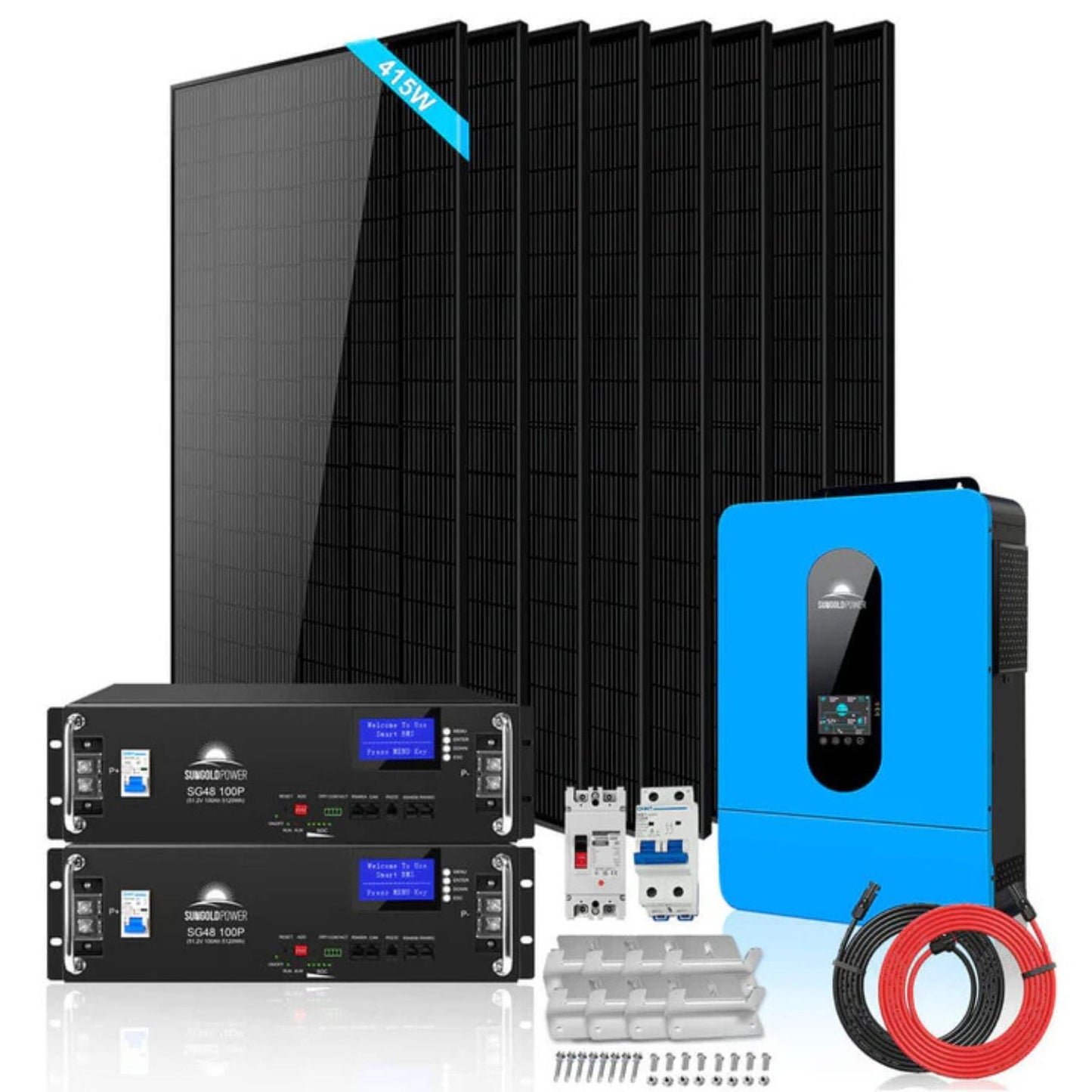 SunGold Power 6.5kW 48VDC Off-Grid Solar Kit | 3320W Solar