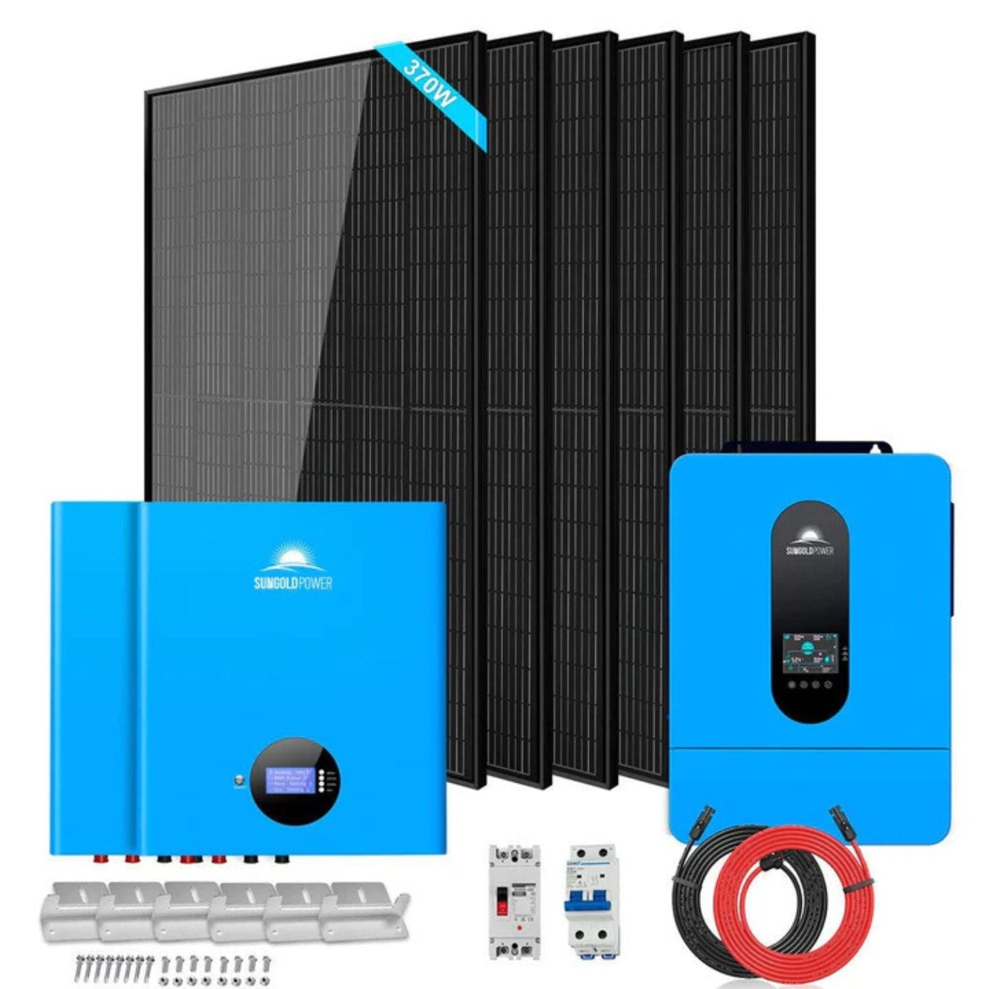 SunGold Power 6.5kW 48VDC Off-Grid Solar Kit | 2220W Solar