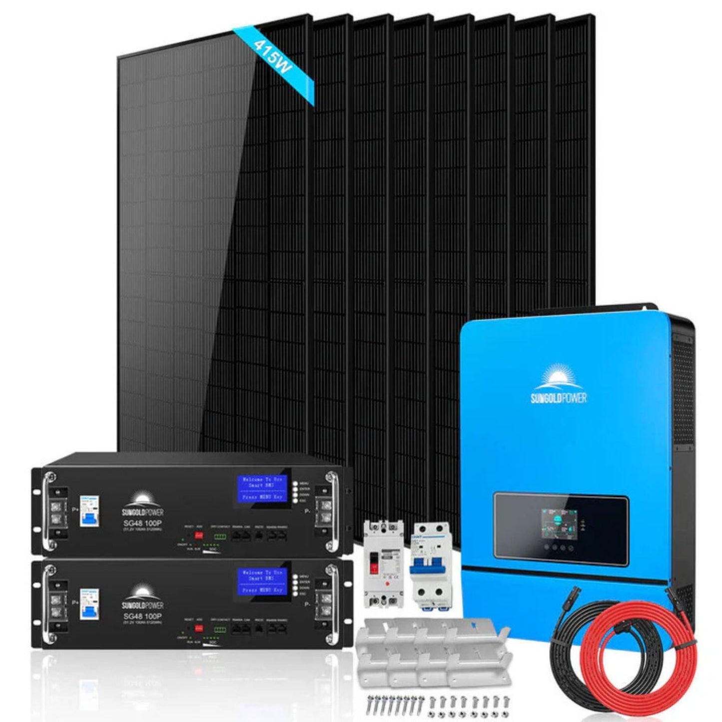 SunGold Power 8kW 48VDC Off-Grid Solar Kit | 3320W Solar