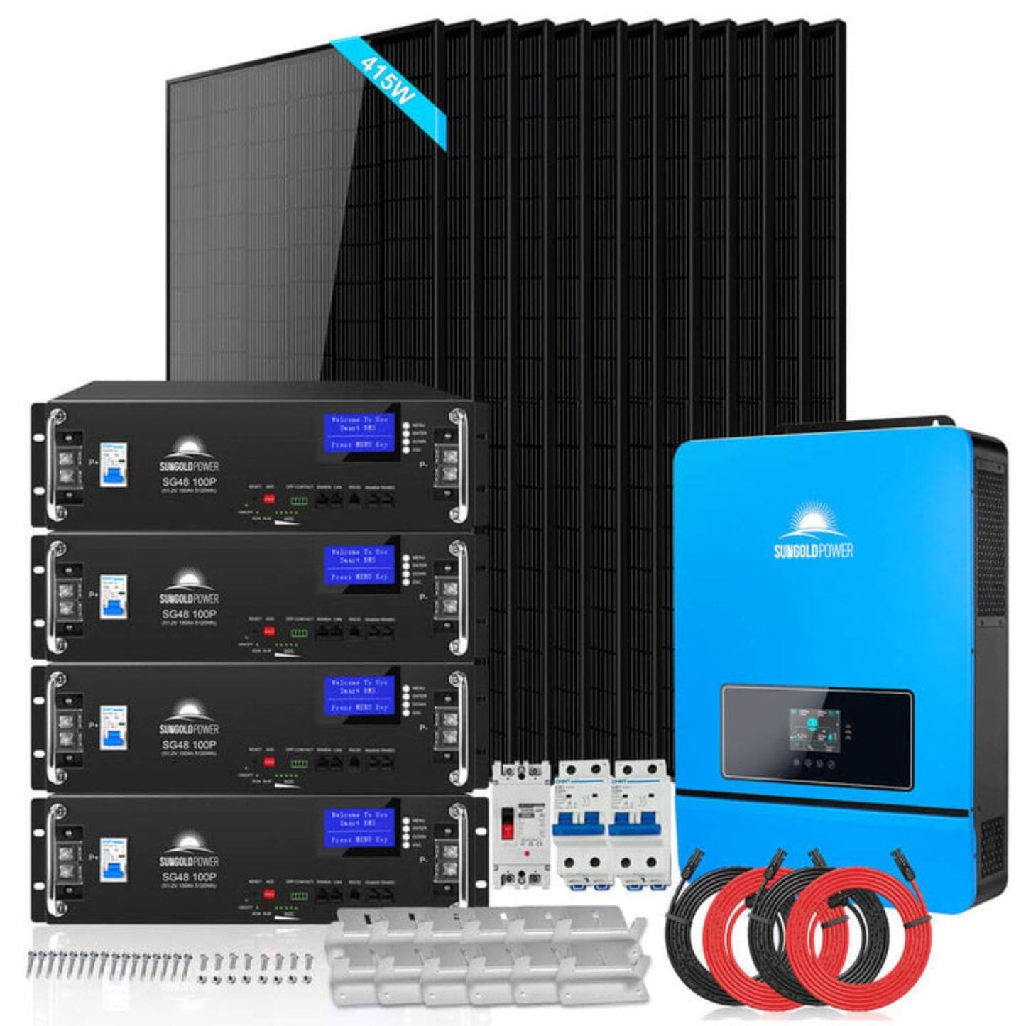 SunGold Power 8kW 48VDC Off-Grid Solar Kit | 4980W Solar