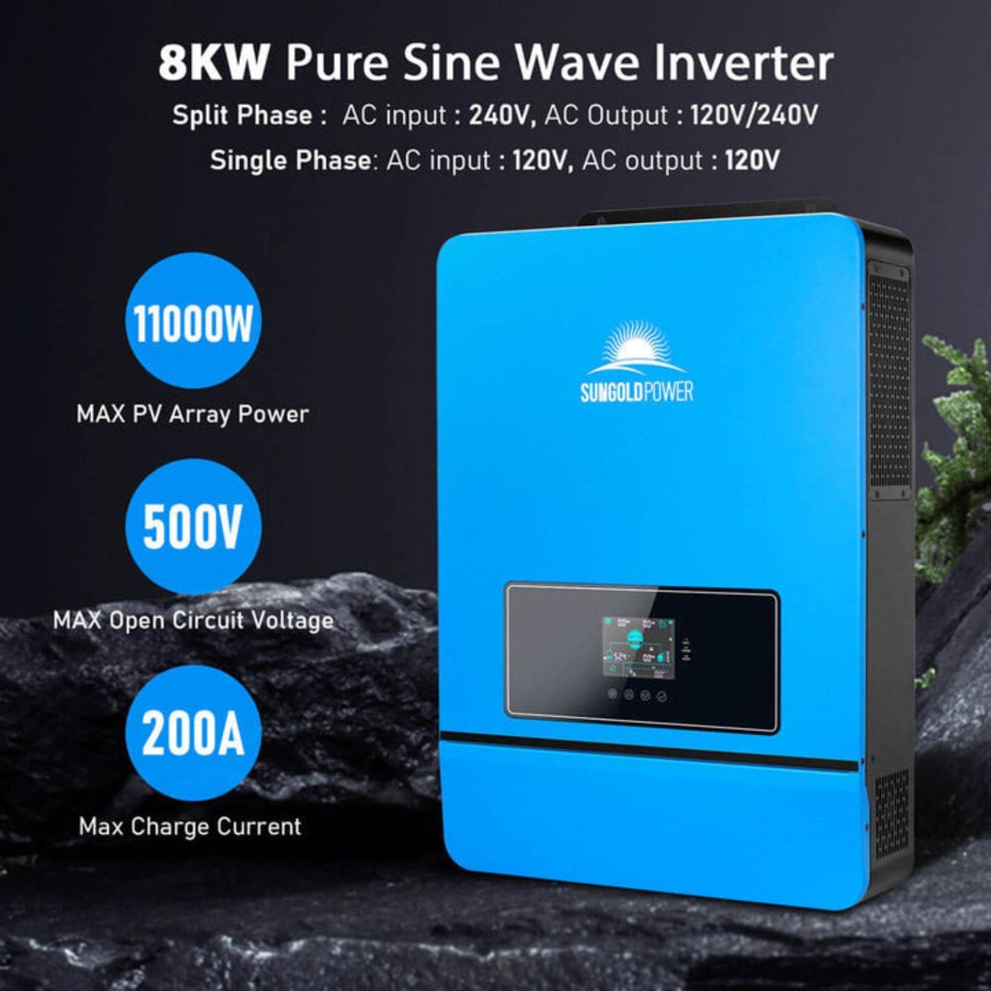SunGold Power 8kW 48VDC Off-Grid Solar Kit | 4980W Solar