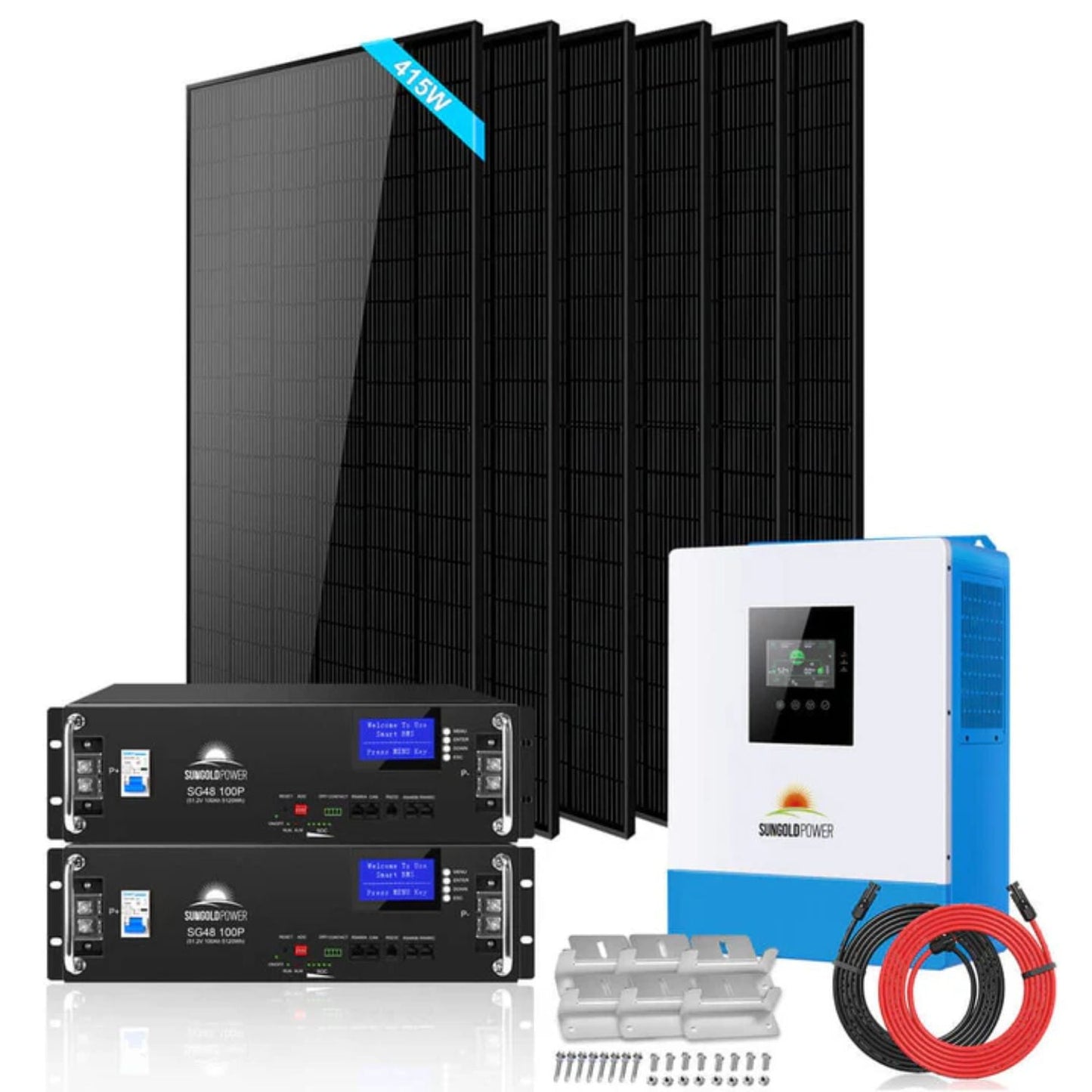 SunGold Power 5kW 48VDC Off-Grid Solar Kit | 2490W Solar