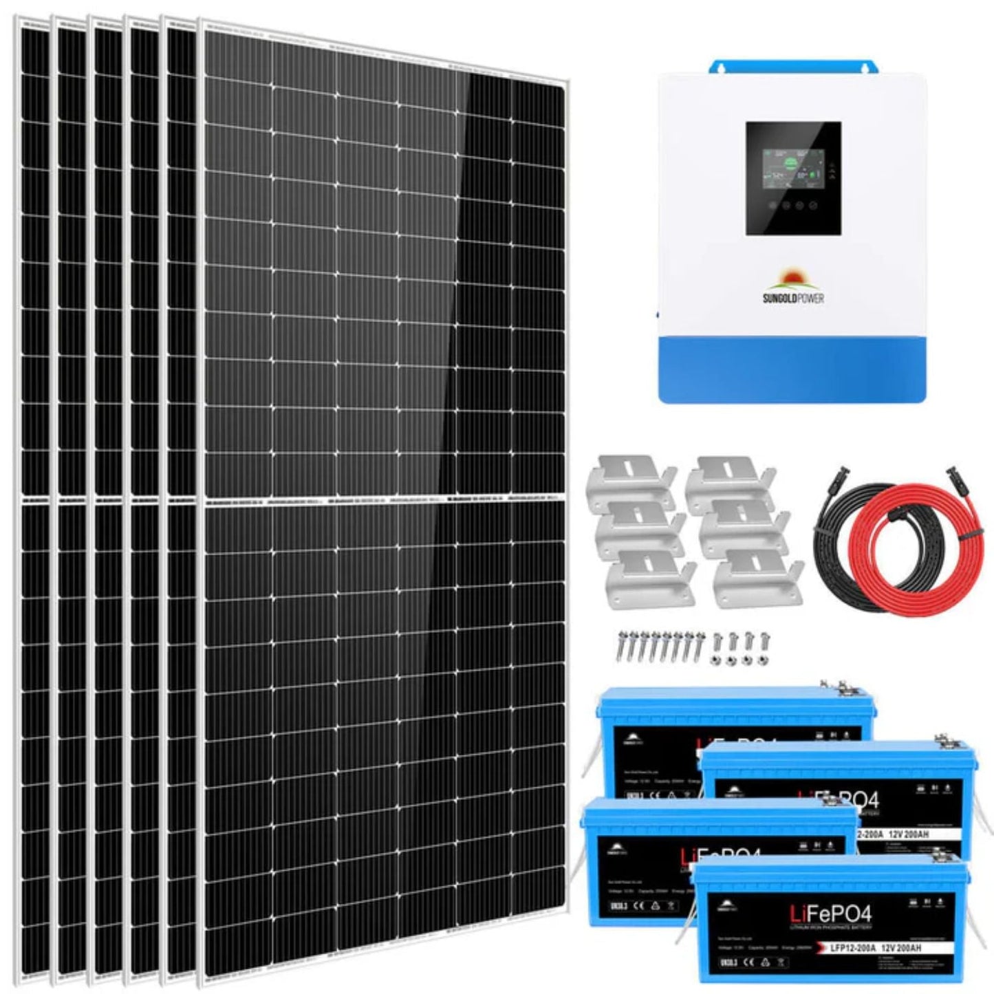 SunGold Power 5kW 48VDC Solar Kit | 2700W Solar