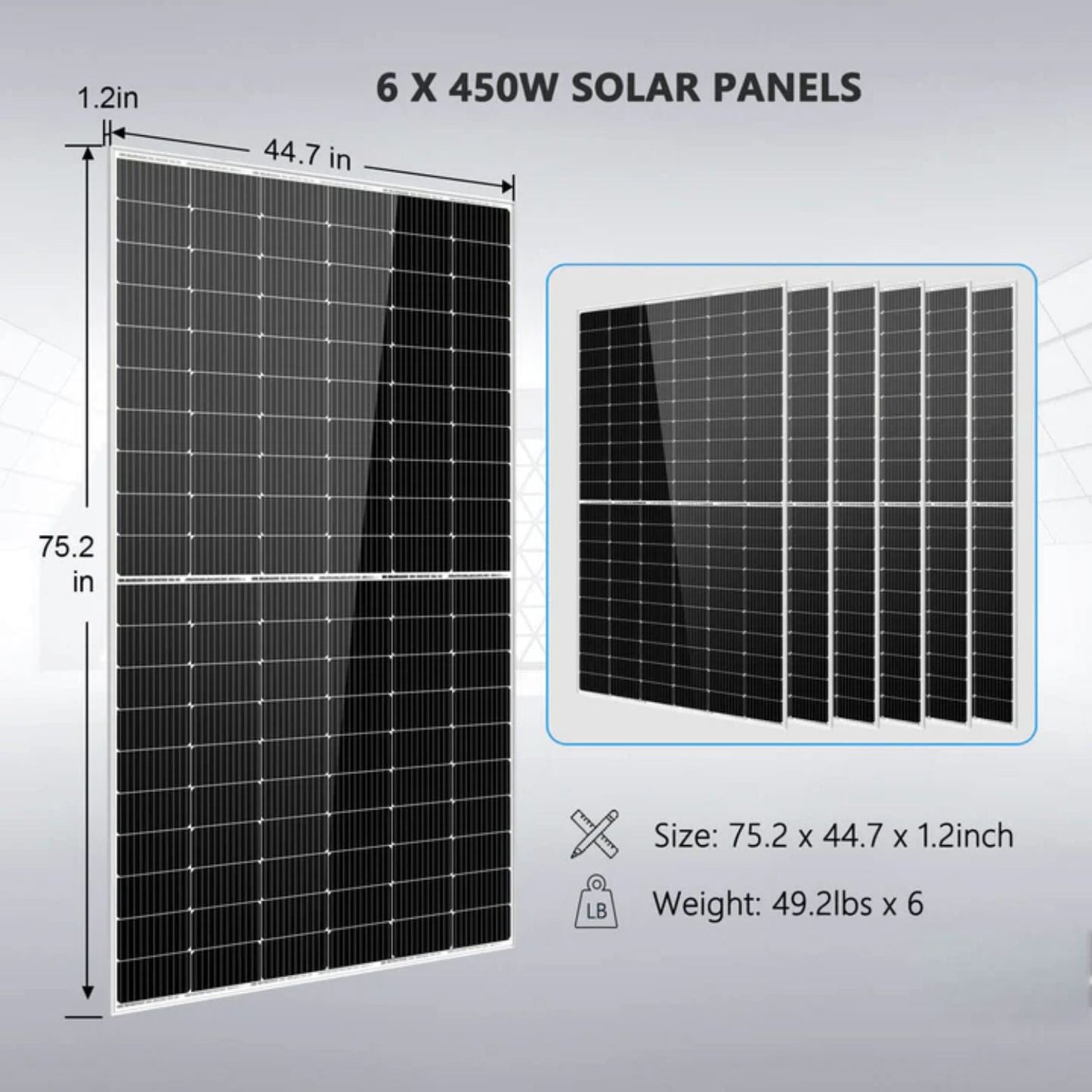 SunGold Power 5kW 48VDC Solar Kit | 2700W Solar