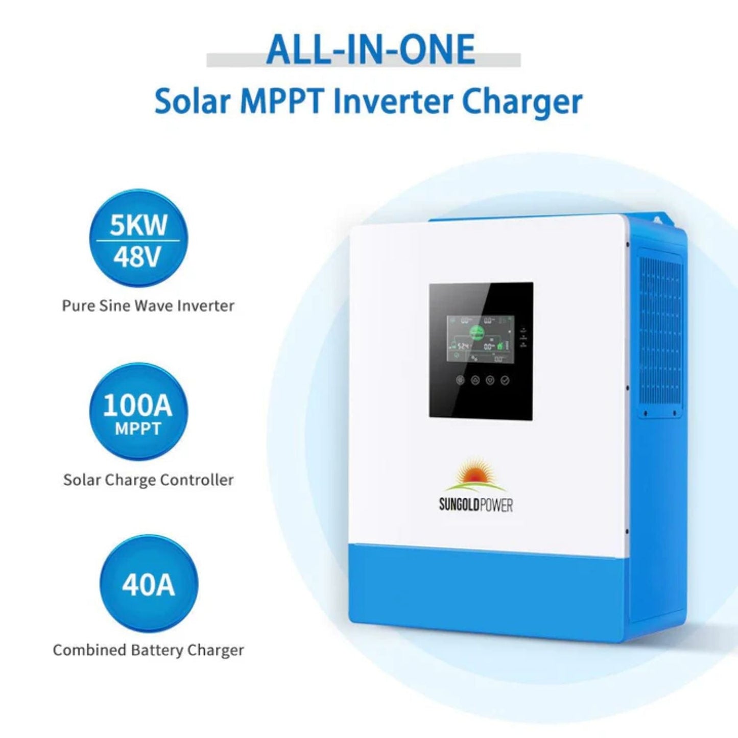 SunGold Power 5kW 48VDC Solar Kit | 2700W Solar