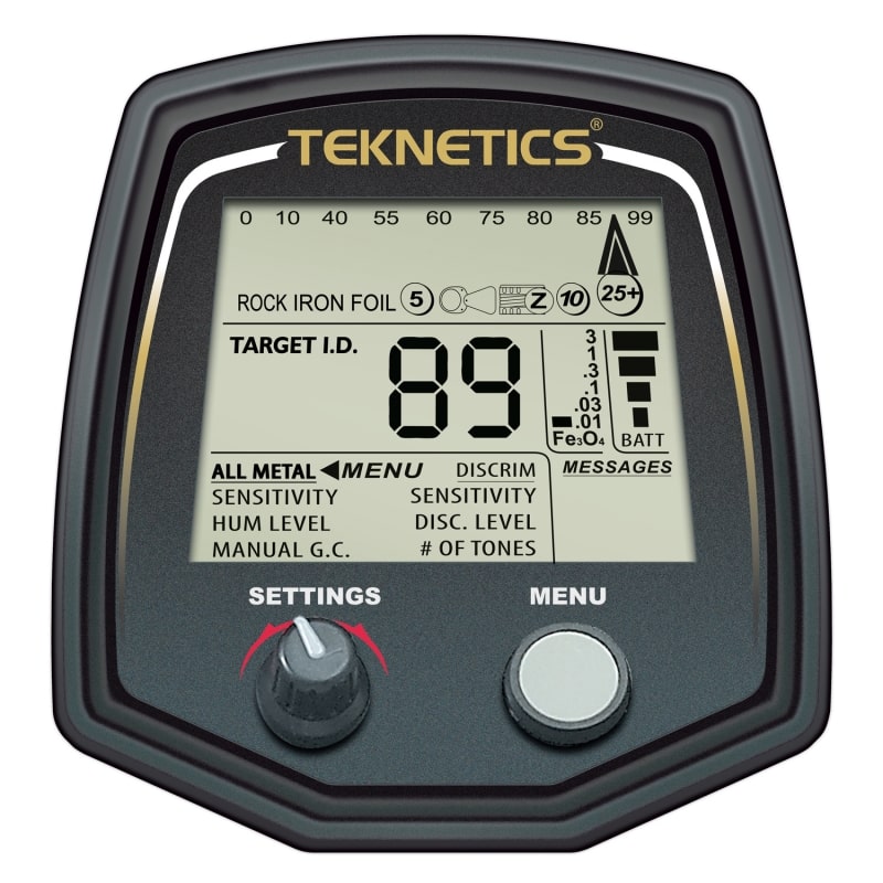 Teknetics T2 Special Edition Metal Detector with 5-Inch and 11-Inch DD Coil