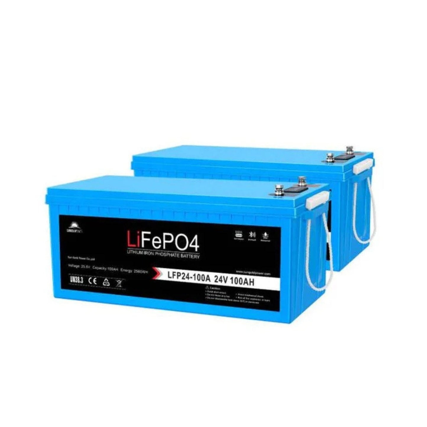 SunGold Power 12V 200Ah LiFePo4 Deep Cycle Lithium Battery | Bluetooth | Self-Heating | IP65