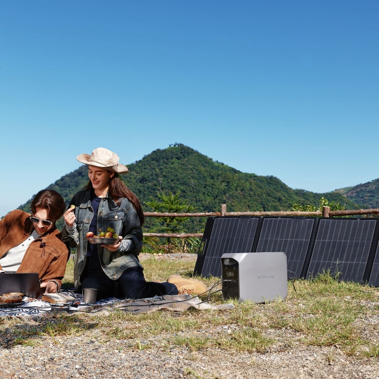 EcoFlow DELTA 3 Classic Portable Power Station | 1024Wh | 1400W | 500W Solar Input