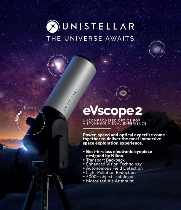 Unistellar eVscope 2 Digital Telescope - Smart, Compact, and User-Friendly