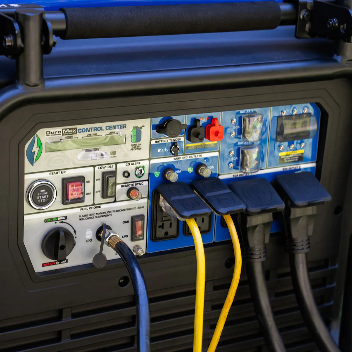 DuroMax XP16000iH Dual Fuel 12350W/16000W Portable Inverter Generator | CO Alert