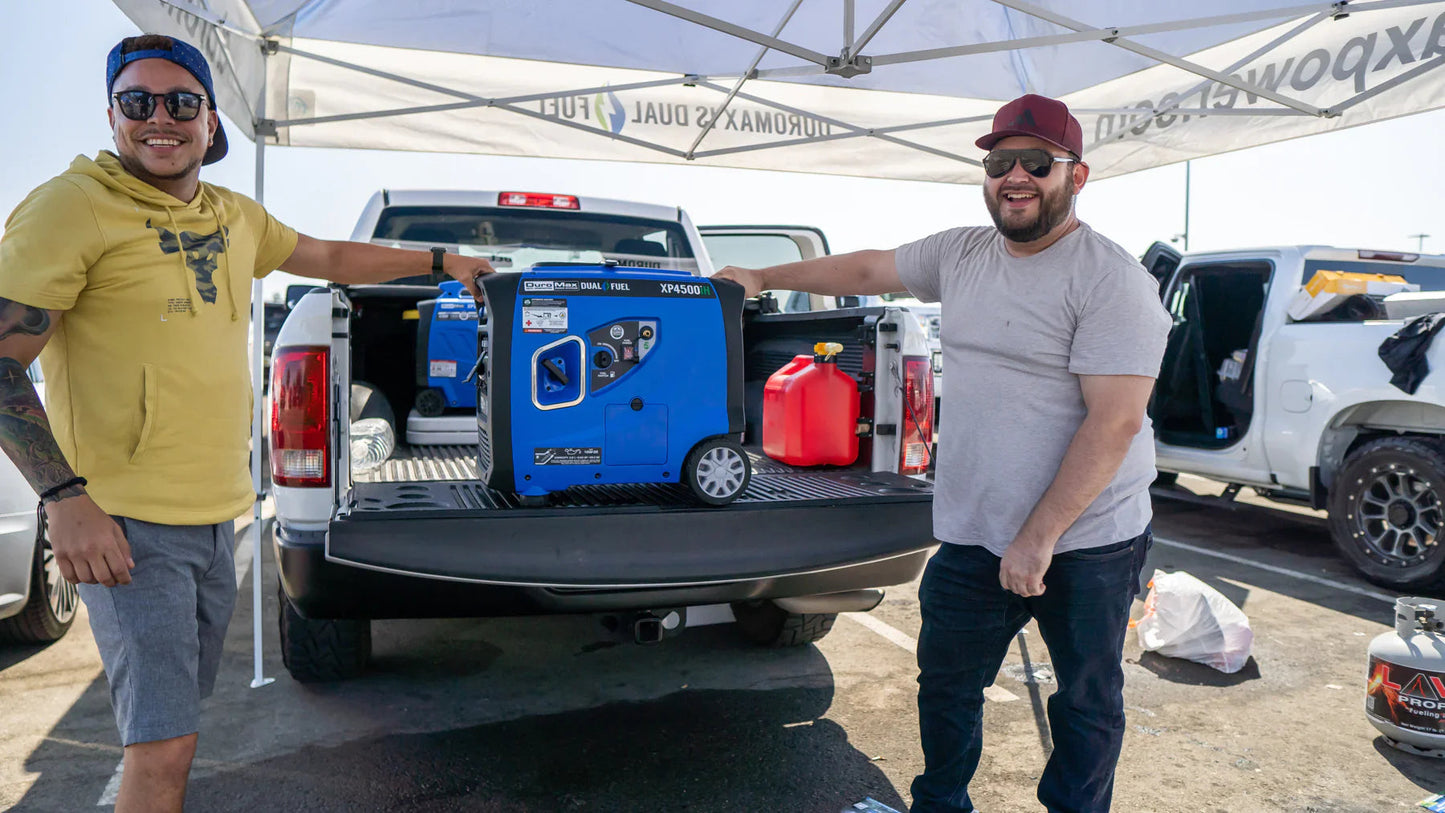 DuroMax XP4500iH Dual Fuel 3420W/4500W Portable Inverter Generator | CO Alert