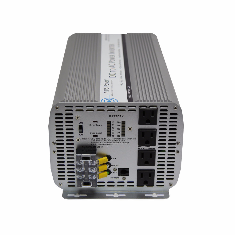 AIMS Power 5000 Watt 12 Volt 120VAC Modified Sine Power Inverter