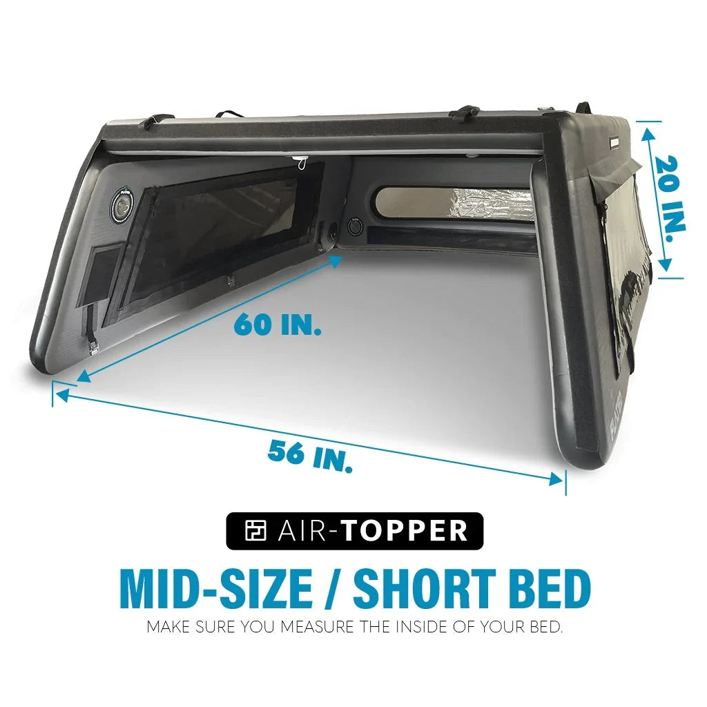 Flated Mid - Rise Air-Topper Inflatable Truck Topper