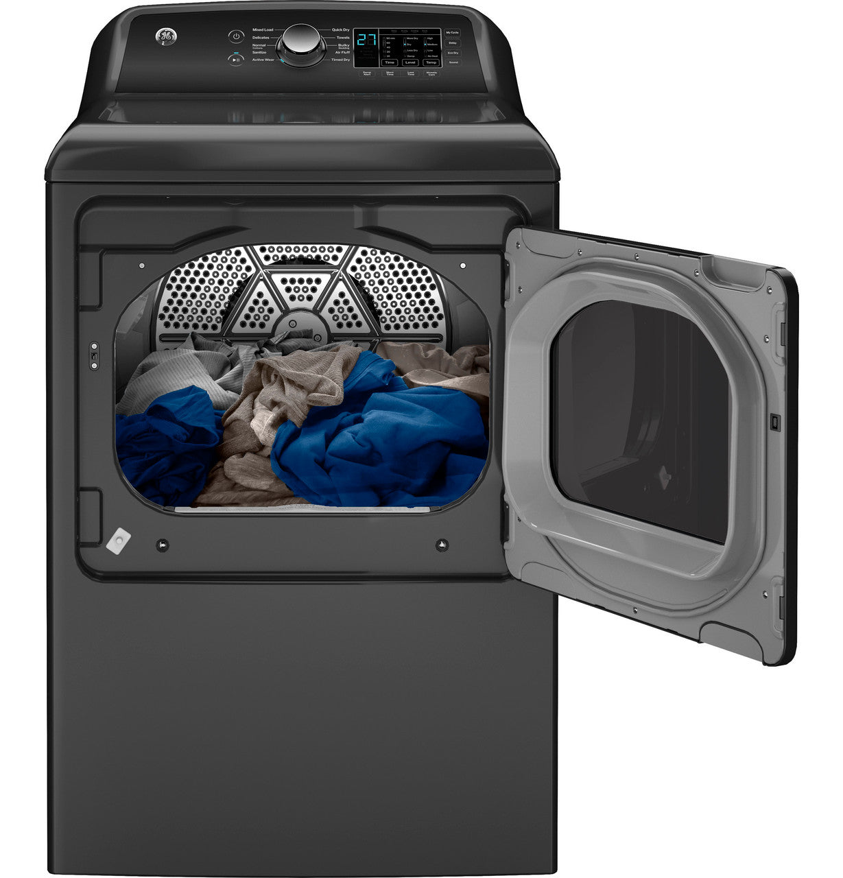GE GE® 7.4 cu. ft. Capacity Gas Dryer with Up To 120 ft. Venting and Sensor Dry
