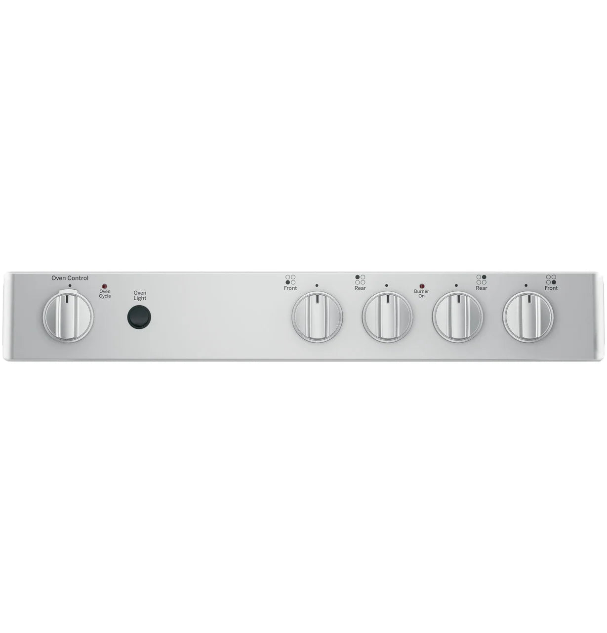 GE® ENERGY STAR® 24" Free-Standing/Slide-in Front Control Range with Steam Clean and Large Window