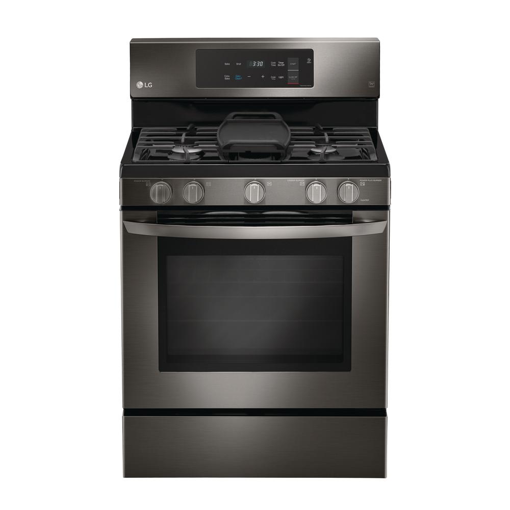 LG Black Stainless Gas Stove