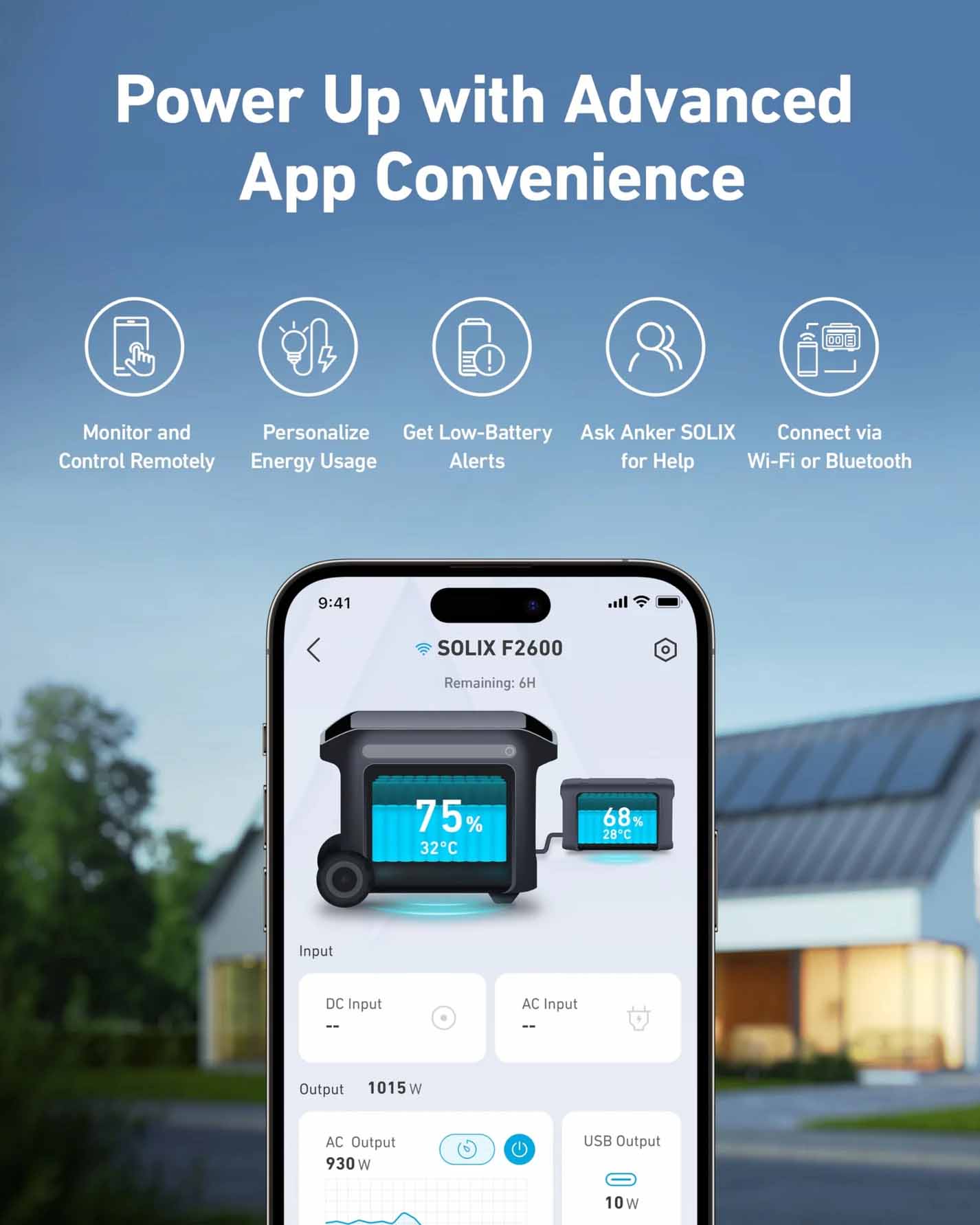 Anker SOLIX F2600 Portable Power Station | 2560Wh | 2400W | 1000W Solar Input