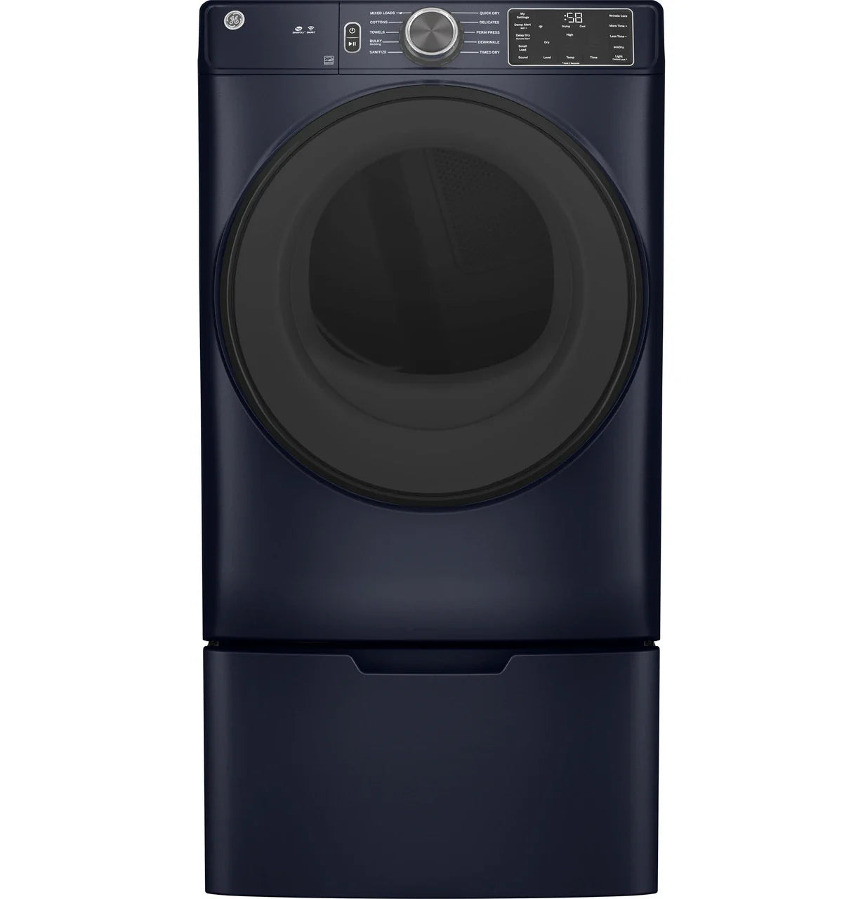 GE® ENERGY STAR® 7.8 cu. ft. Capacity Smart Front Load Electric Dryer with Sanitize Cycle