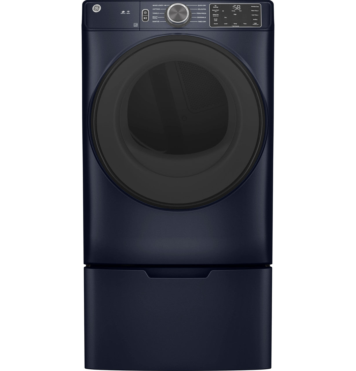 GE® ENERGY STAR® 7.8 cu. ft. Capacity Smart Front Load Gas Dryer with Sanitize Cycle