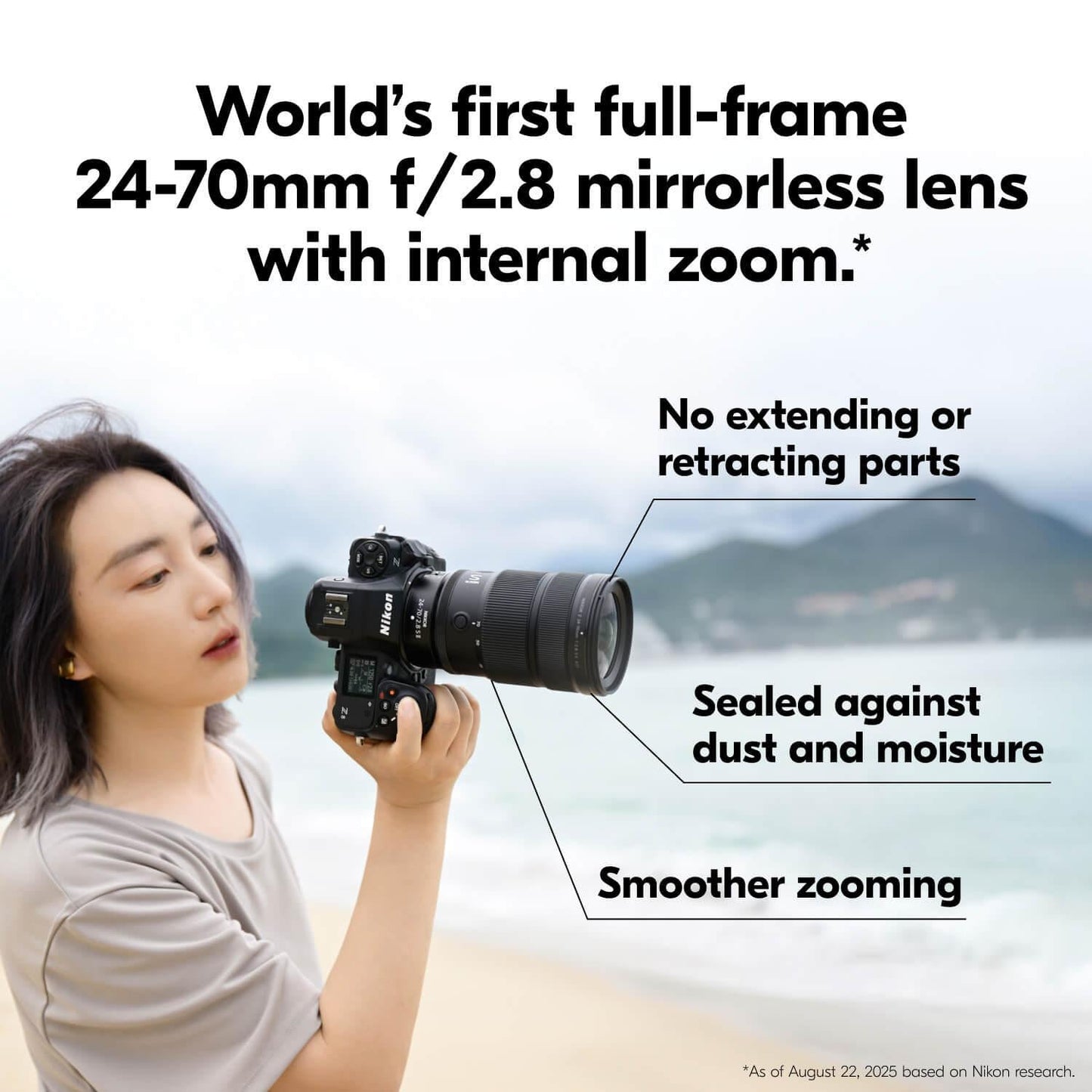 Nikon NIKKOR Z 24-70mm f/2.8 S II internal zoom professional lens