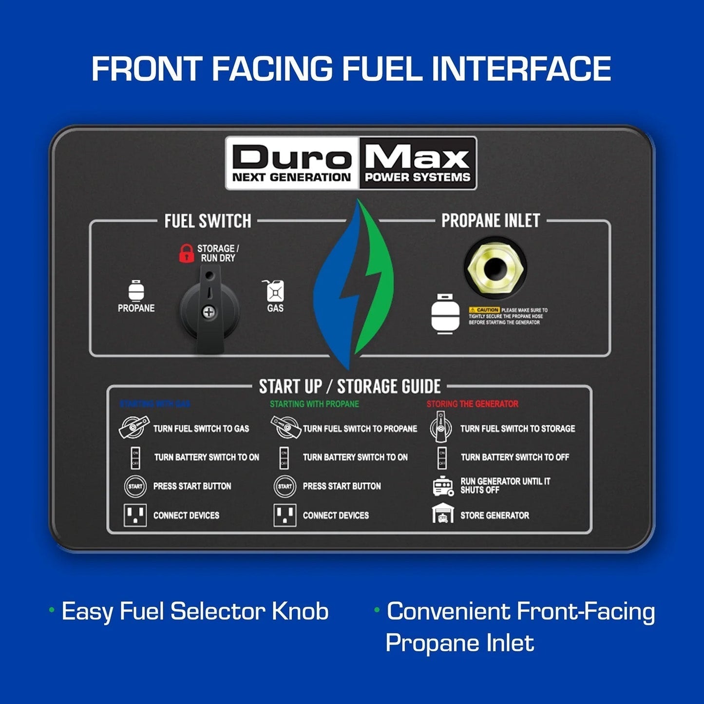DuroMax XP13000EH Dual Fuel 10500W/13000W Portable Generator