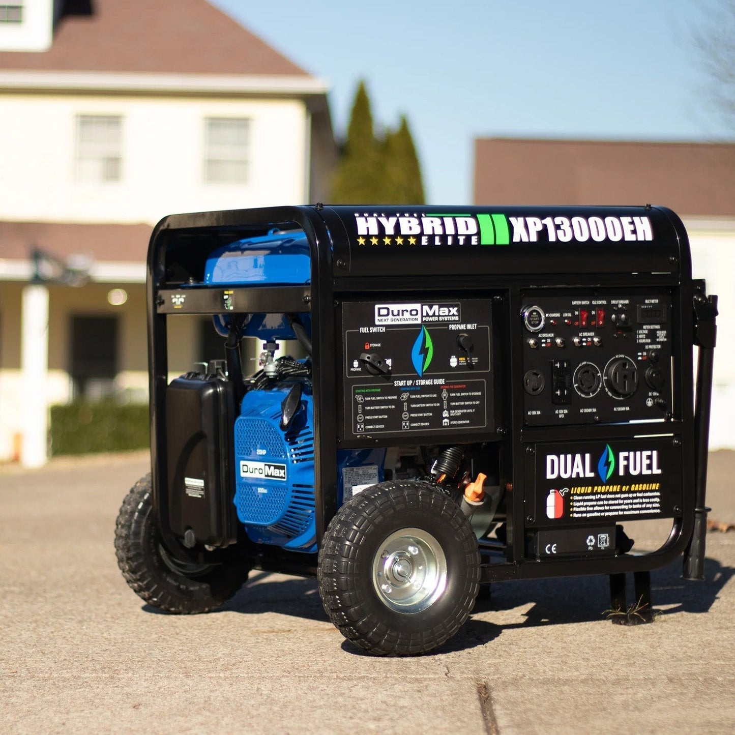 DuroMax XP13000EH Dual Fuel 10500W/13000W Portable Generator