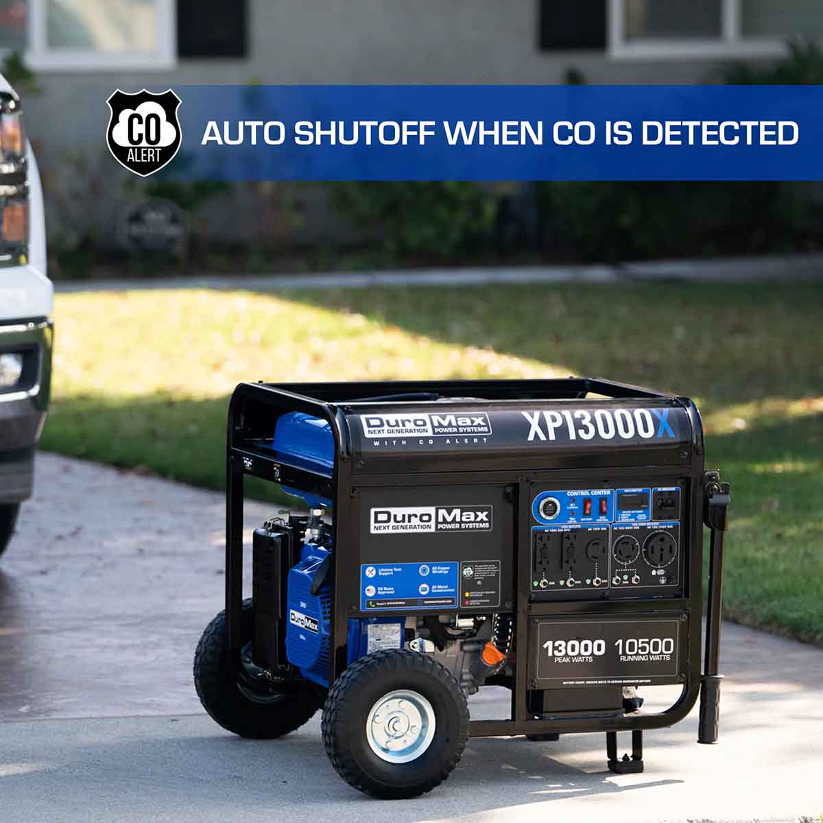 DuroMax XP13000X Gasoline 10500W/13000W Portable Generator | CO Alert