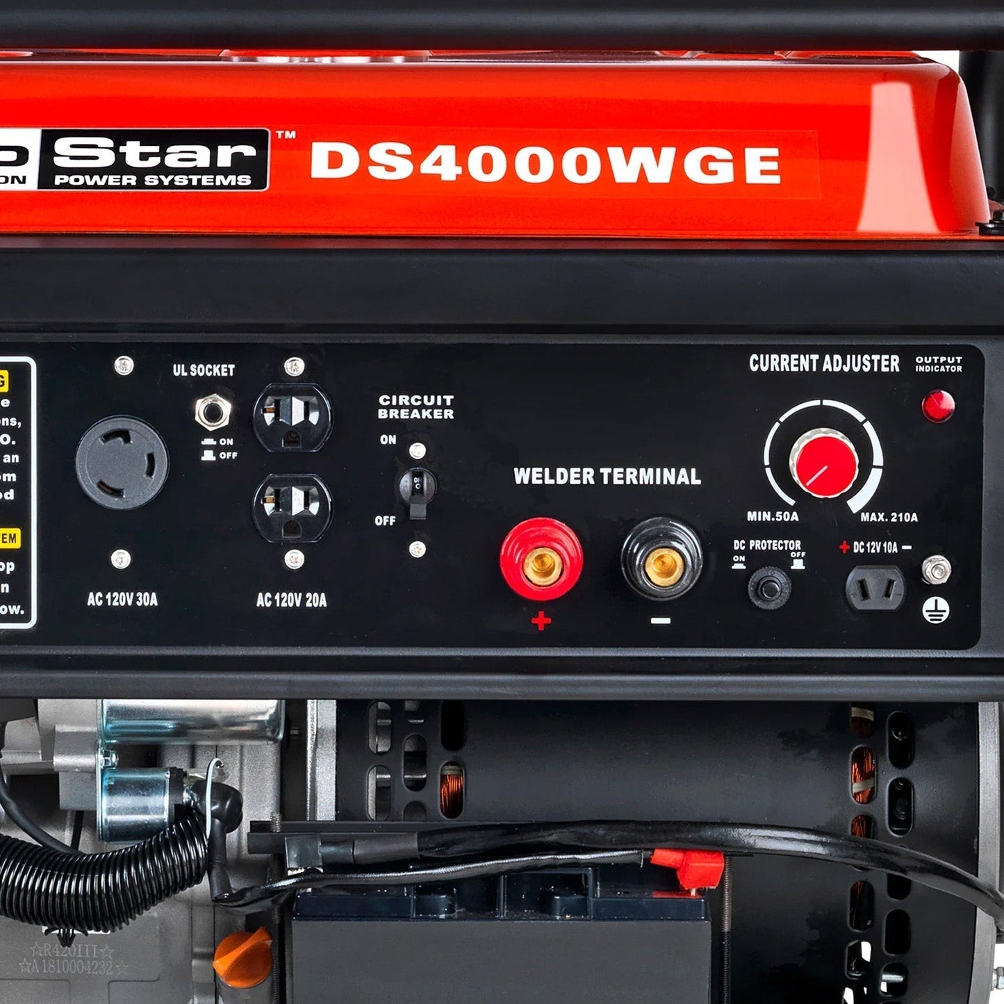 DuroStar DS4000WGE 210-Amp Gasoline 3500W/4000W Portable Welding Generator