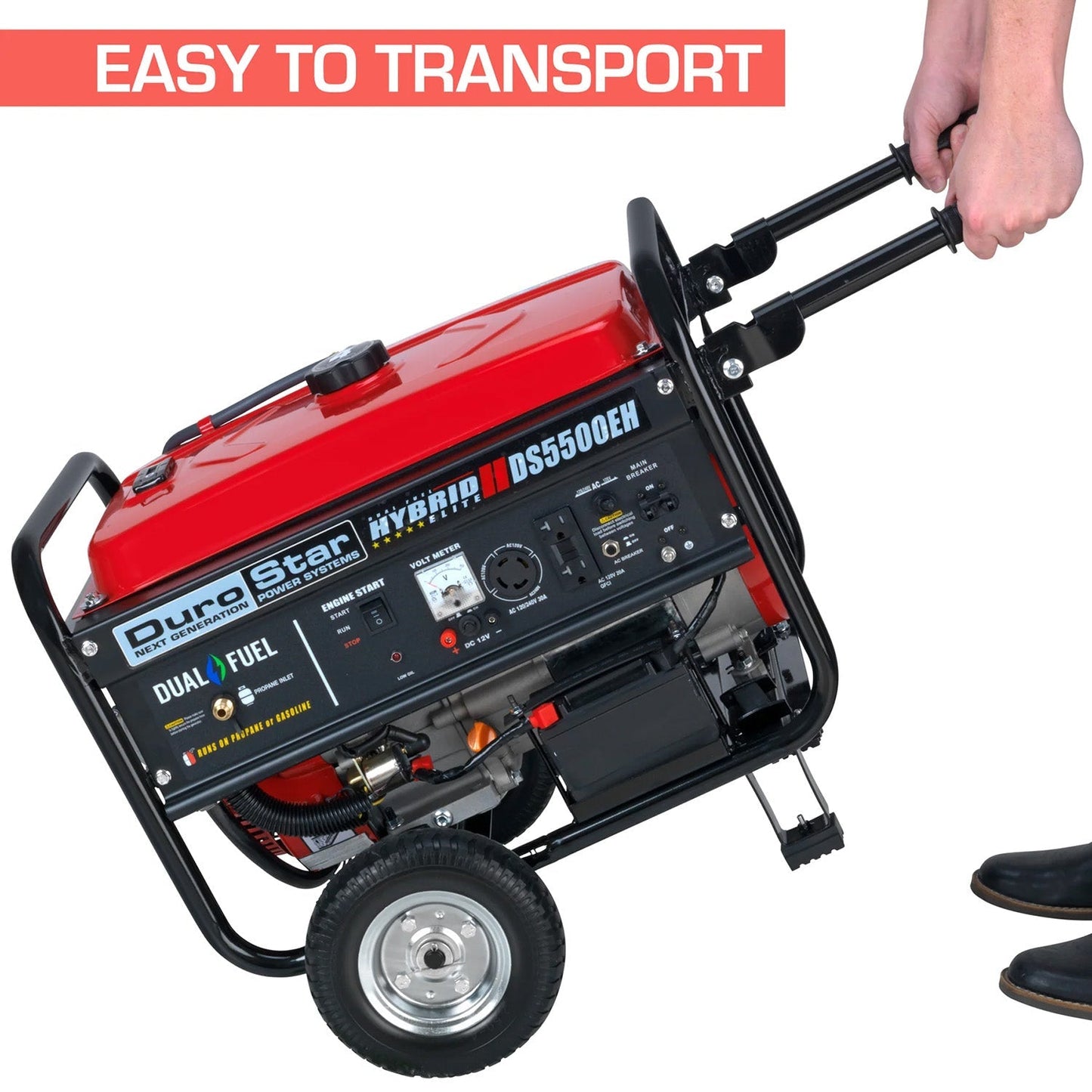 DuroStar DS5500EH Dual Fuel 4500W/5500W Portable Generator