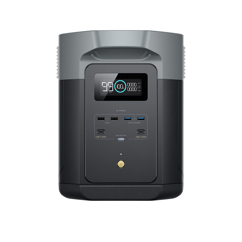 EcoFlow DELTA 2 Max Portable Power Station | 2048Wh | 2400W | 1000W Solar Input