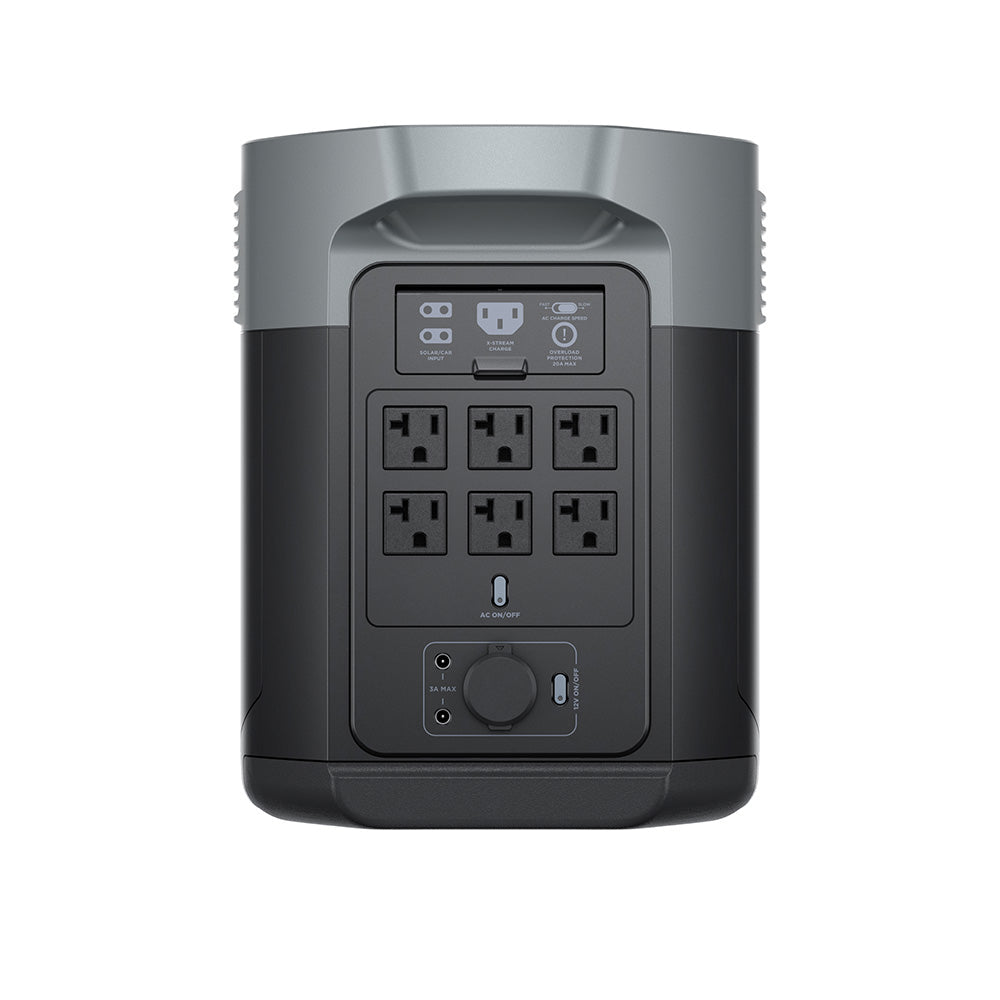 EcoFlow DELTA 2 Max Portable Power Station | 2048Wh | 2400W | 1000W Solar Input