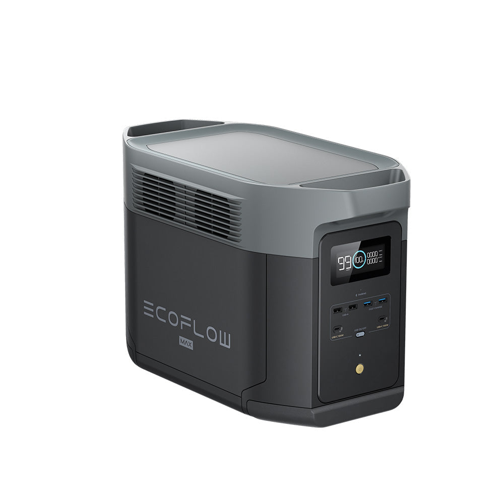 EcoFlow DELTA 2 Max Portable Power Station | 2048Wh | 2400W | 1000W Solar Input