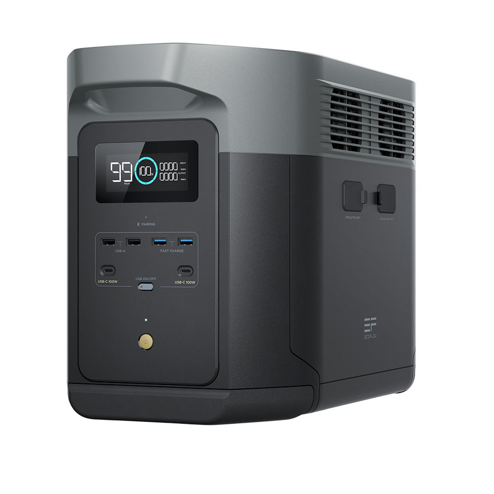 EcoFlow DELTA 2 Max Portable Power Station | 2048Wh | 2400W | 1000W Solar Input