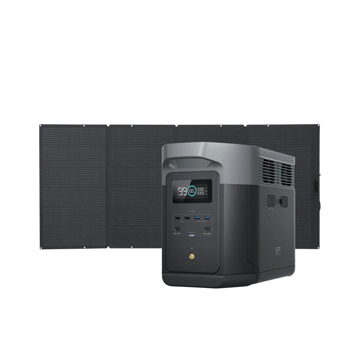 EcoFlow DELTA 2 Max Portable Power Station | 2048Wh | 2400W | 1000W Solar Input