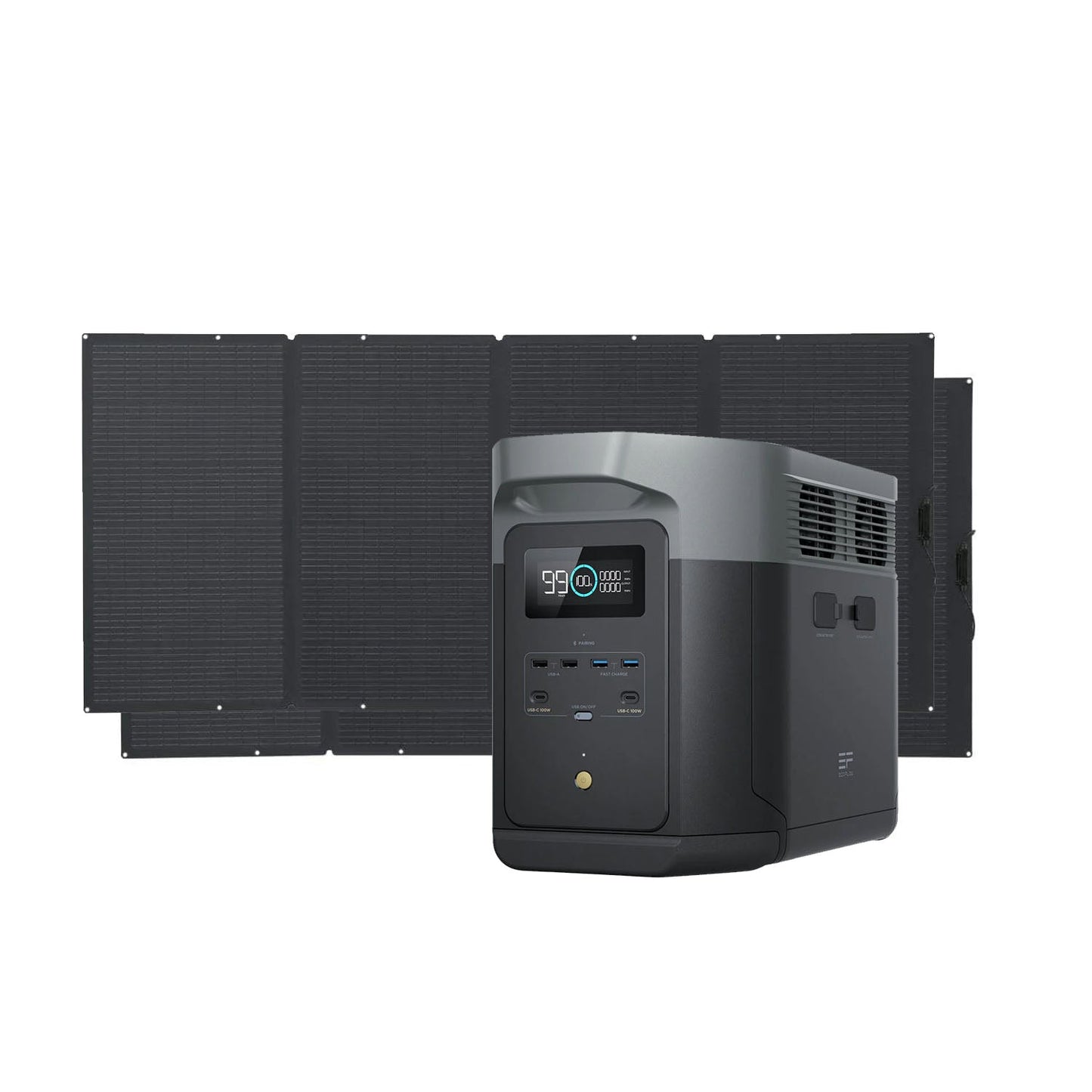 EcoFlow DELTA 2 Max Portable Power Station | 2048Wh | 2400W | 1000W Solar Input