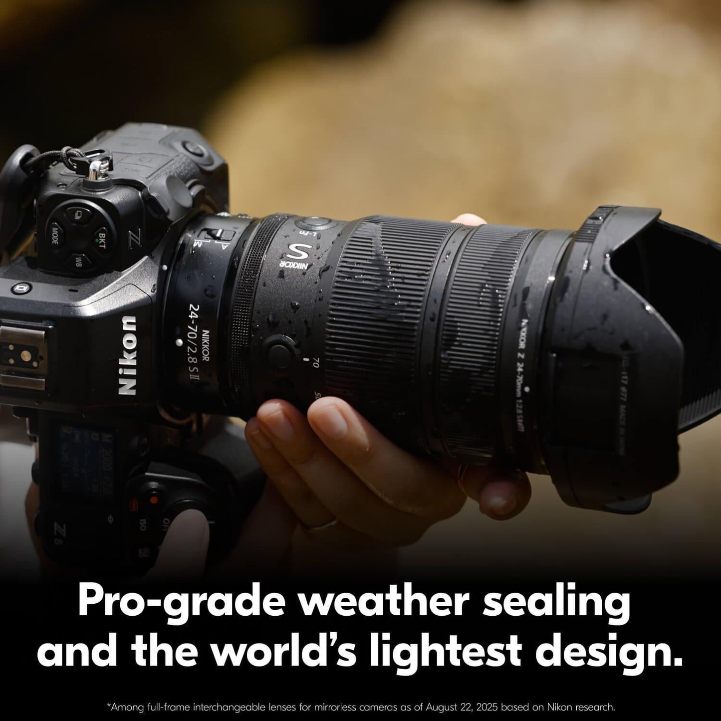 Nikon NIKKOR Z 24-70mm f/2.8 S II internal zoom professional lens