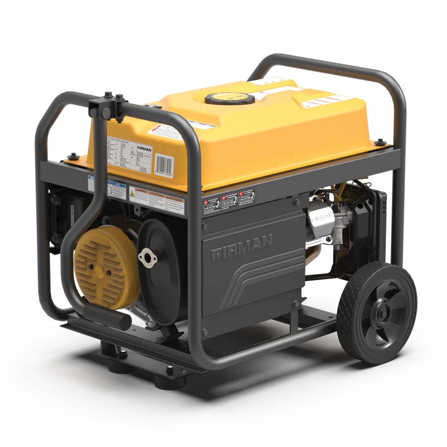 Firman P03503 Gasoline 3550W/4450W Portable Generator | Recoil Start | 120V | CO Alert