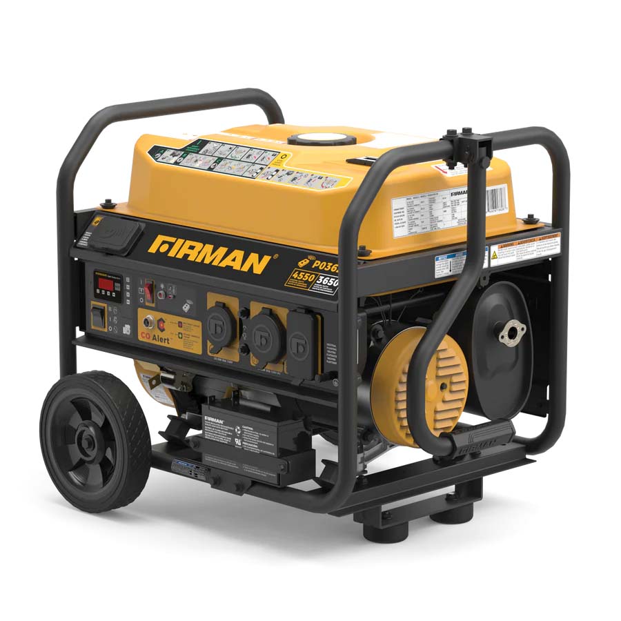 Firman P03628 Gasoline 3650W/4550W Portable Generator | Remote Start | CO Alert