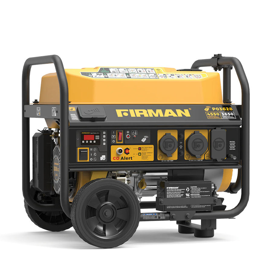 Firman P03628 Gasoline 3650W/4550W Portable Generator | Remote Start | CO Alert